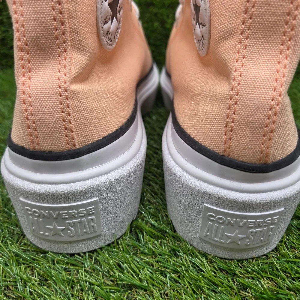 Converse Chuck Taylor All Star HI Lugged Lift SIZE 7 Girls Platform Cheeky Coral